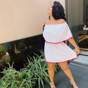 White Off Shoulder Dress